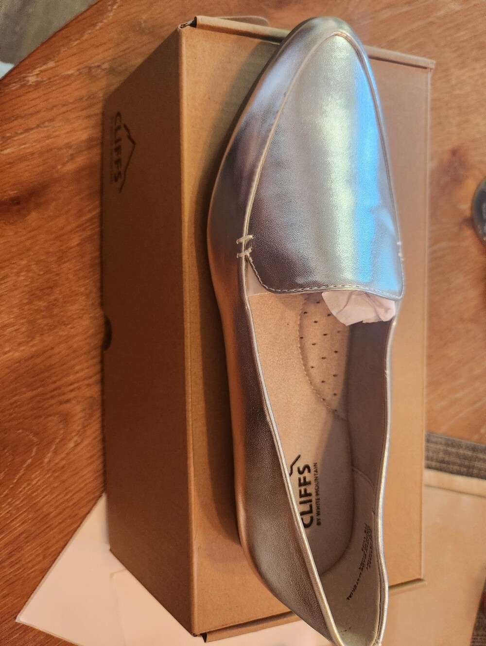 Cliffs by White Mountain Metallic Silver Women's Loafers